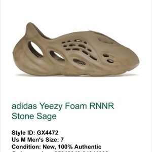 YEEZY FOAM RUNNER (size US M7/W8.5)